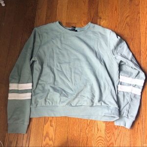 Mint Green Varsity Crewneck
